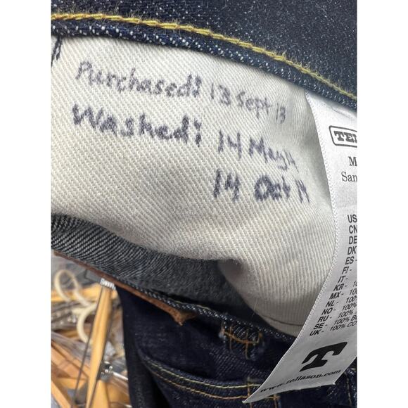 Tellason 30x30 Sheffield Slim Tapered White Oak Cone Selvedge Made in USA - Picture 5 of 8